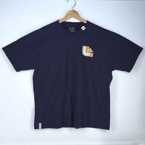 LRG 1947 Logo Graphic Print T Shirt Men's‎ 2XL Navy Blue Streetwear Skate Urban